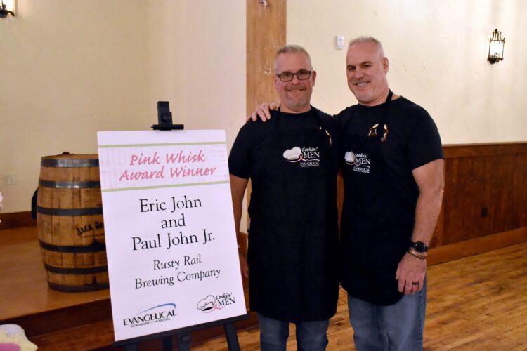 Evangelical Community Hospital's Cookin’ Men event raises $63K for breast health center